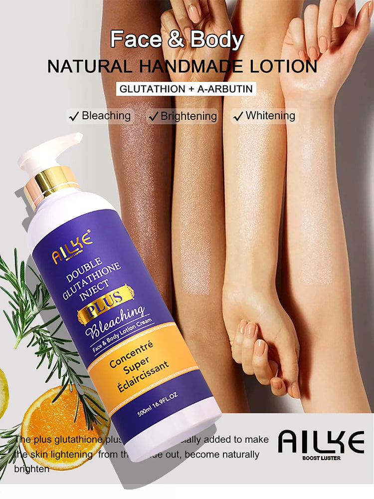 AILKE Glutathione Whitening Skincare Set – Hydrating & Even Skin Tone Solution ✨