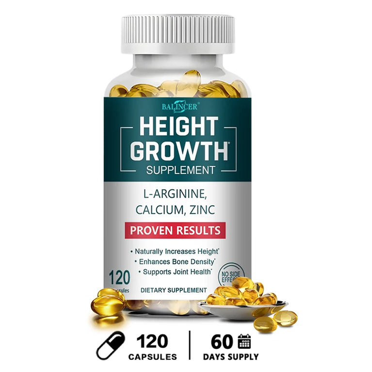 π BALINCER -Height Growth Supplement β Bone Strength, Joint Support & Natural Growth (120 Capsules) π