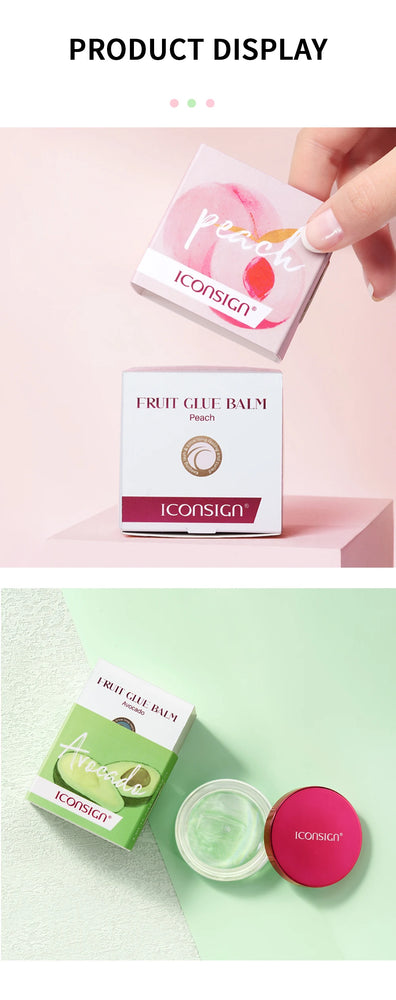 ICONSIGN 8g Fruits Glue Balm – Quick 10-Second Fix for Brow & Lash Lift | Waterproof & Long-Lasting Hold ✨