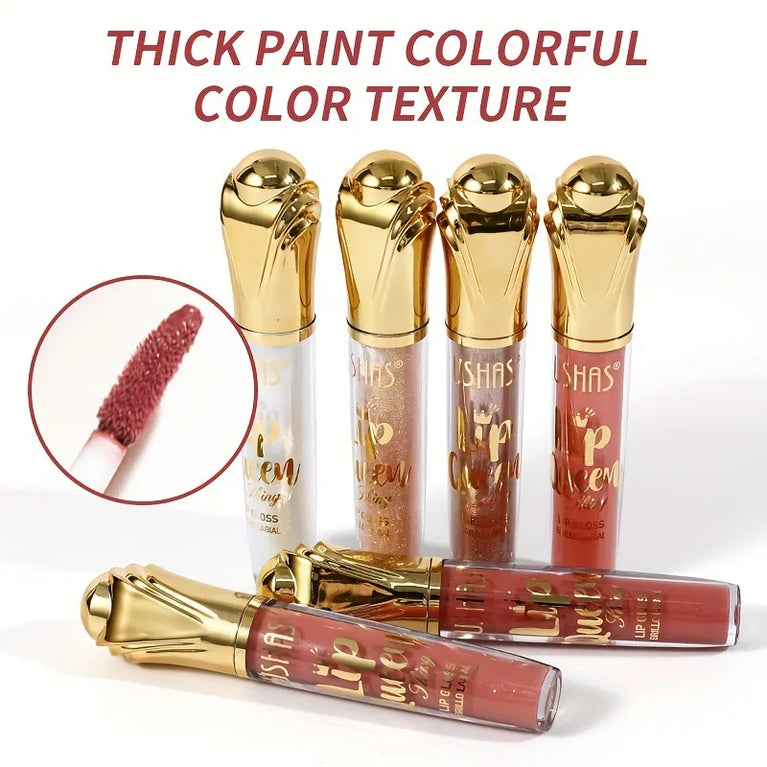 USHAS Hot Matte Scepter Beauty Lip Gloss – Glittery, Long-Lasting, Moisturizing Liquid Lipstick