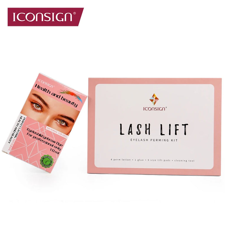 ICONSIGN 2-in-1 Lash Lift & Brow Tint Kit – Long-Lasting Curl & Definition for Stunning Eyes