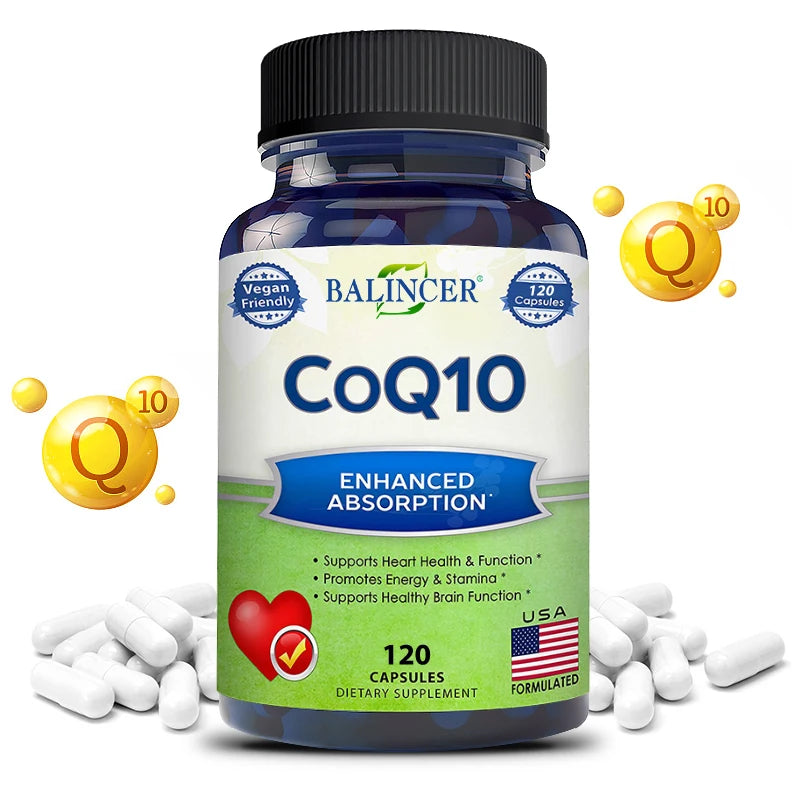 ✨ Organic Ultra High Absorption COQ10 – Heart Health, Energy Boost & Blood Pressure Support ✨
