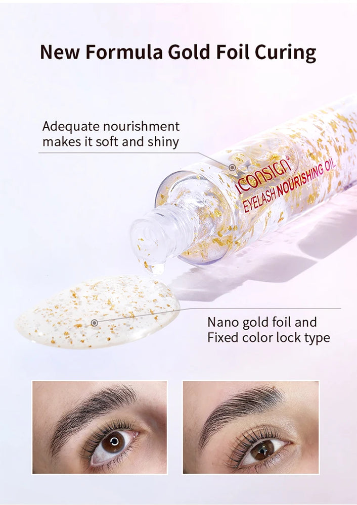 ICONSIGN Gold Essential Oil Lash & Brow Serum – Nourish, Lift & Strengthen ✨