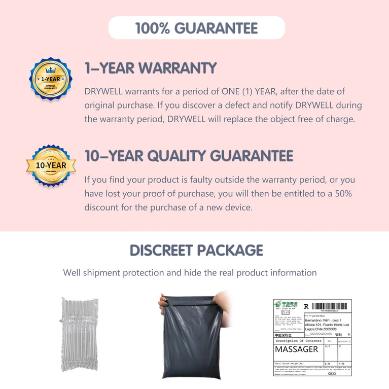 DRY WELL Wireless Vibrating Panties with Remote Control – Silent Wearable Pleasure Balls for Women