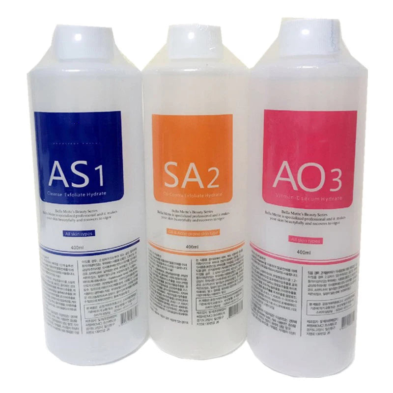 ✨ 3-in-1 Nutrient Solution for Oxygen Bubble Facial Machine – Cleanse, Exfoliate & Nourish ✨