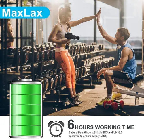 30 Speeds Premium 6 Heads Handheld Massager Yellow Pandora