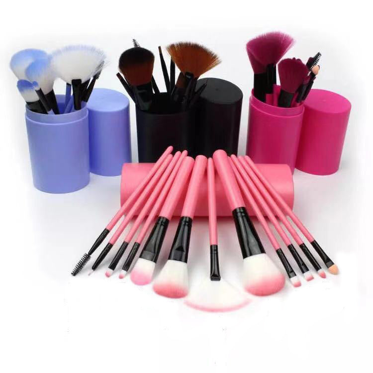 12PCS Makeup Brush Set – Blush, Eyeshadow, Highlighter