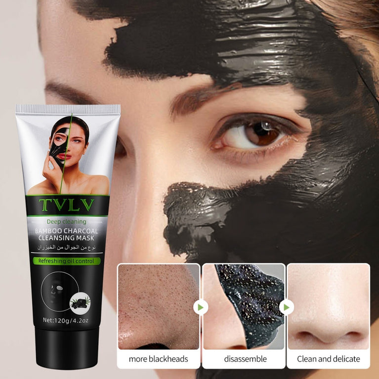 TVLV - Bamboo Charcoal Purifying Facial Mask | Deep Cleansing & Oil Control