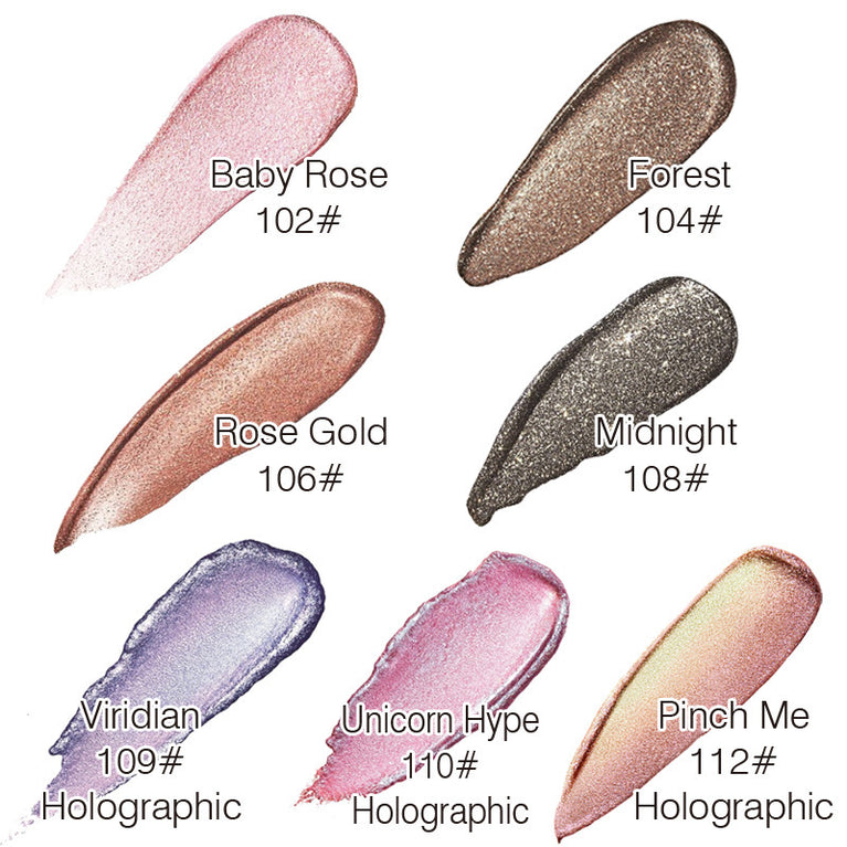 PHOERA Glitter & Glow Liquid Eyeshadow – 12 Dazzling Shades for a Mesmerizing Look