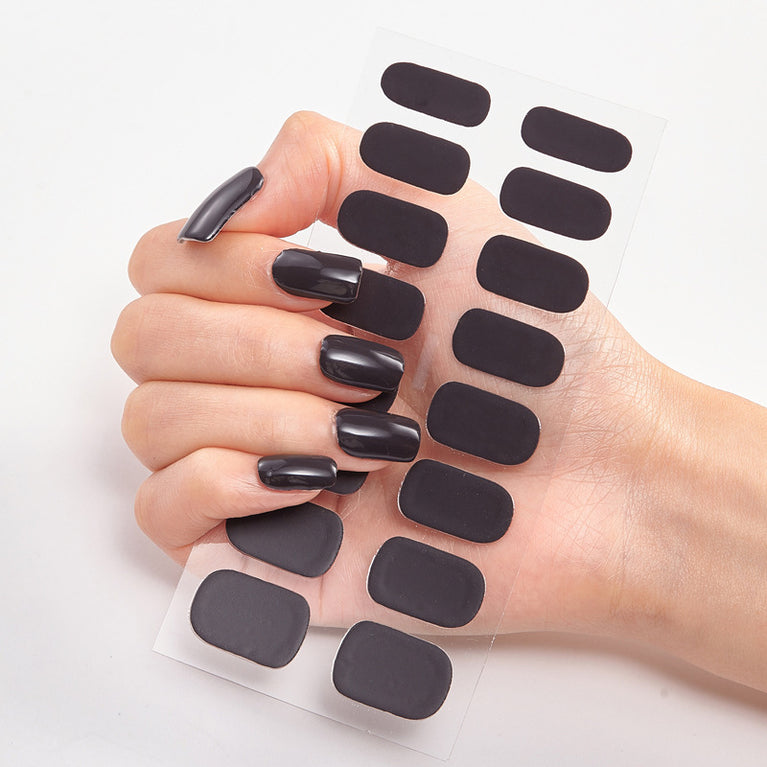 Pure Color Nail Stickers – 16 Easy-to-Apply, Long-Lasting Designs for a Perfect Manicure