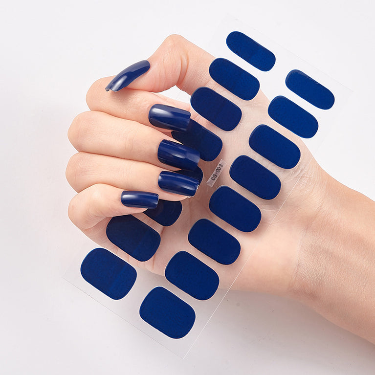 Pure Color Nail Stickers – 16 Easy-to-Apply, Long-Lasting Designs for a Perfect Manicure