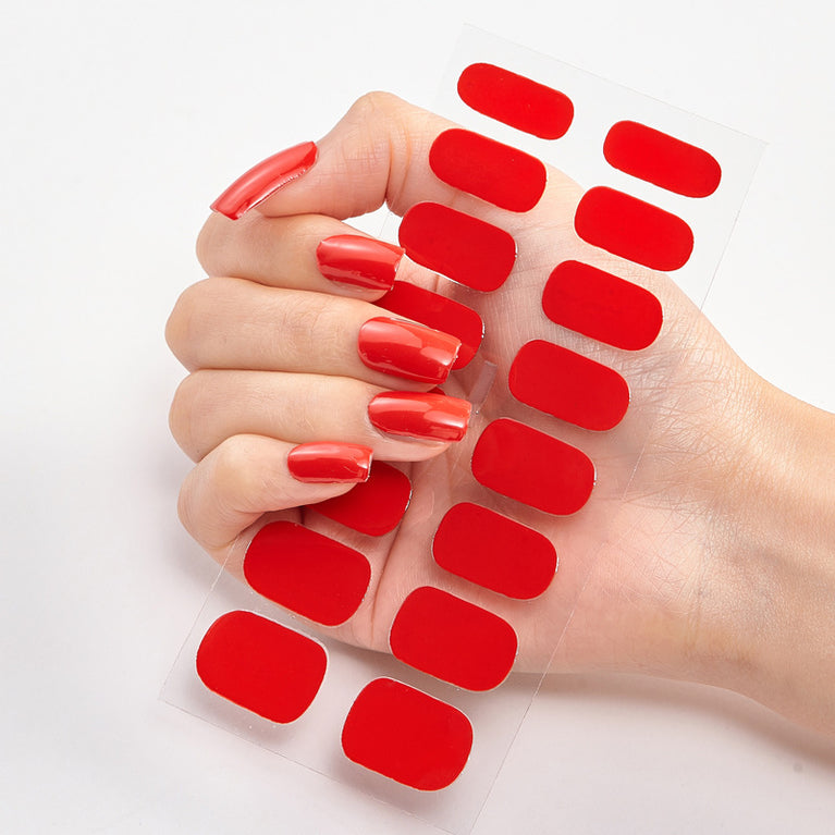 Pure Color Nail Stickers – 16 Easy-to-Apply, Long-Lasting Designs for a Perfect Manicure