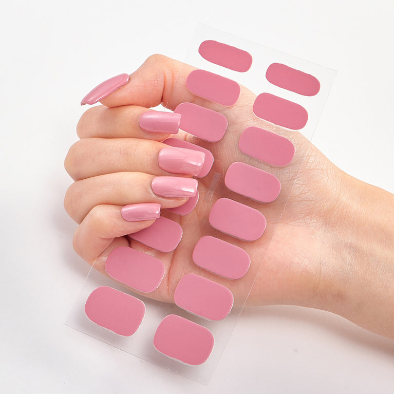 Pure Color Nail Stickers – 16 Easy-to-Apply, Long-Lasting Designs for a Perfect Manicure