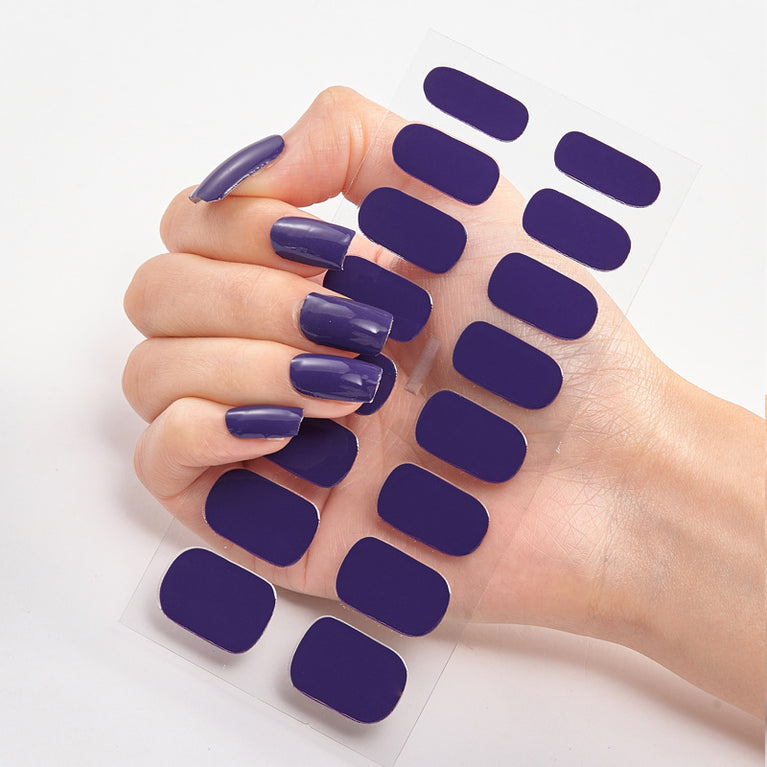 Pure Color Nail Stickers – 16 Easy-to-Apply, Long-Lasting Designs for a Perfect Manicure