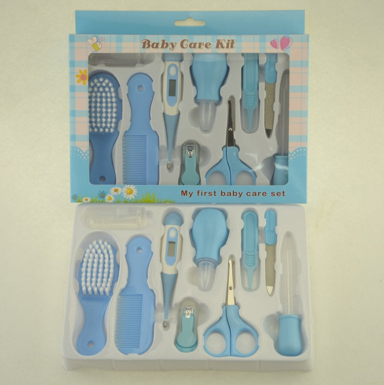 10-Piece Baby Care Set: Thermometer, Nail Clippers, Feeding & Nasal Care