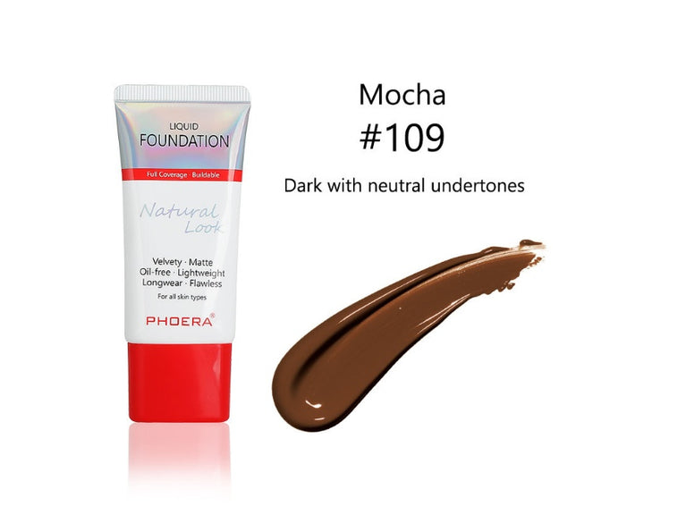 PHOERA - Matte Silky Liquid Foundation – Flawless & Long-Lasting Coverage