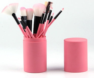 12PCS Makeup Brush Set – Blush, Eyeshadow, Highlighter