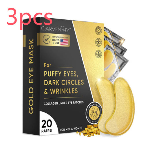 CARVENCHY 24K Gold Eye Mask – Puffiness & Wrinkle Reduction Treatment