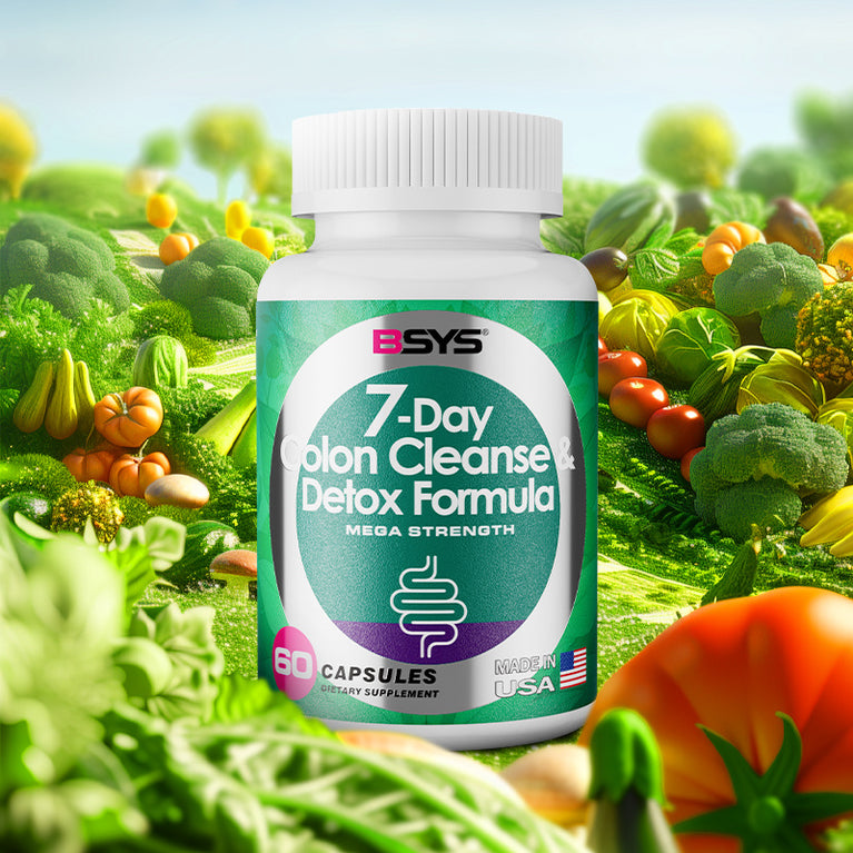 BSYS 7-Day Colon Cleanse & Detox – Gentle, Effective & Natural Digestive Support (60 Capsules)