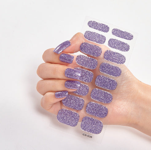 Pure Color Nail Stickers – 16 Easy-to-Apply, Long-Lasting Designs for a Perfect Manicure