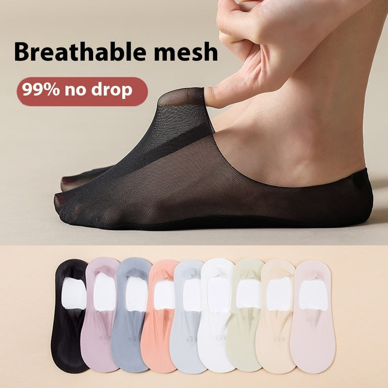 Women's Summer Invisible Socks – Thin, Breathable & Traceless Comfort