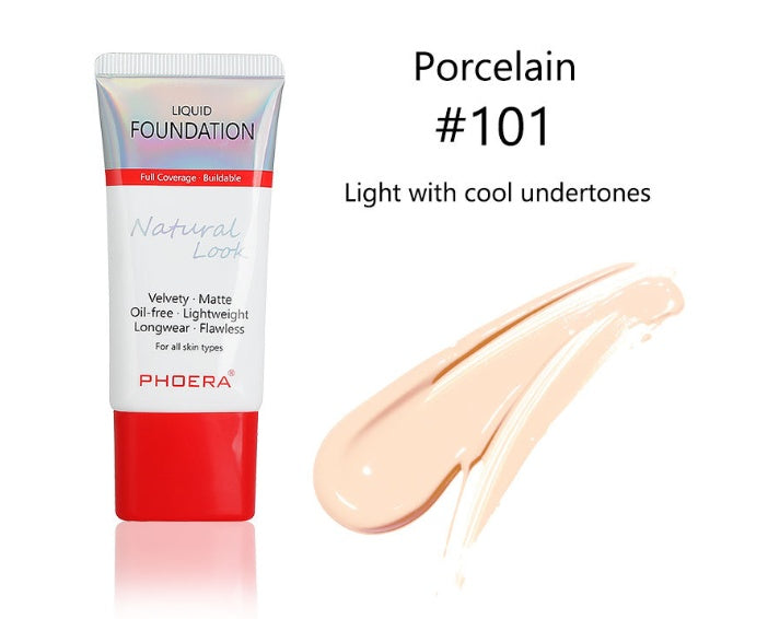 PHOERA - Matte Silky Liquid Foundation – Flawless & Long-Lasting Coverage