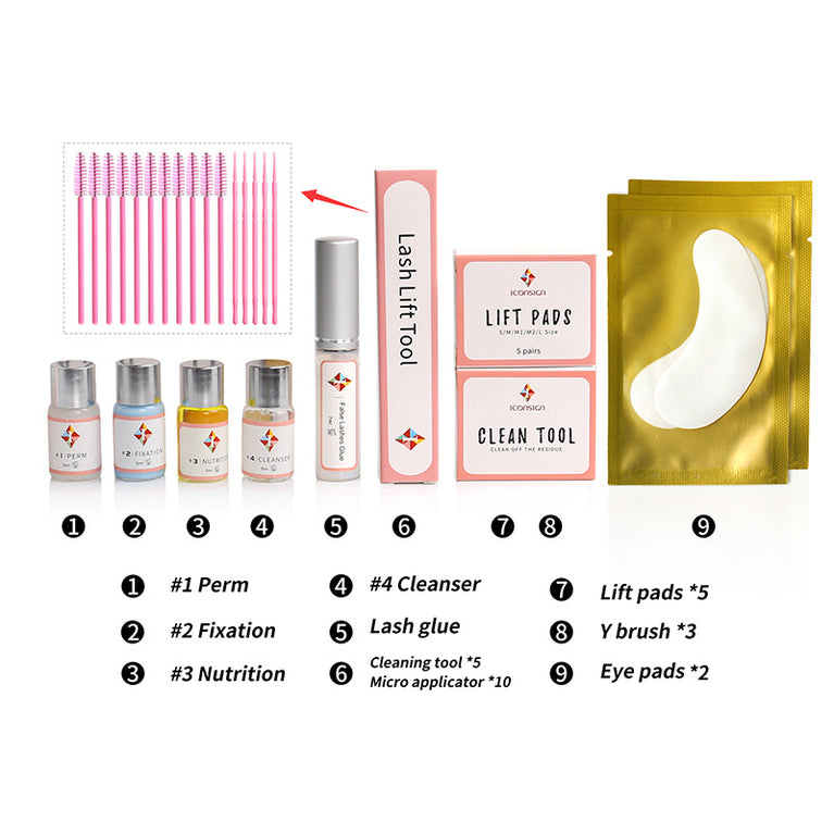 ICONSIGN Upgrade Lash Lift Kit & Eyes Makeup Tools