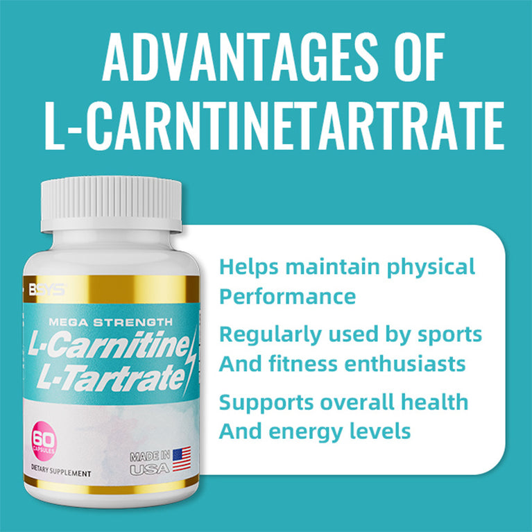 L-Carnitine L-Tartrate Capsules – Boost Energy, Metabolism & Fat Burning Naturally