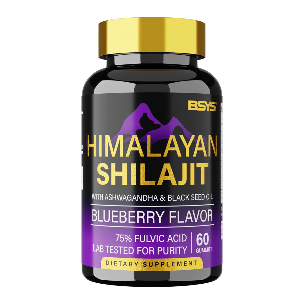 BSYS Shilajit Gummies – Natural Energy, Stamina & Vitality Boost (60 Gummies)