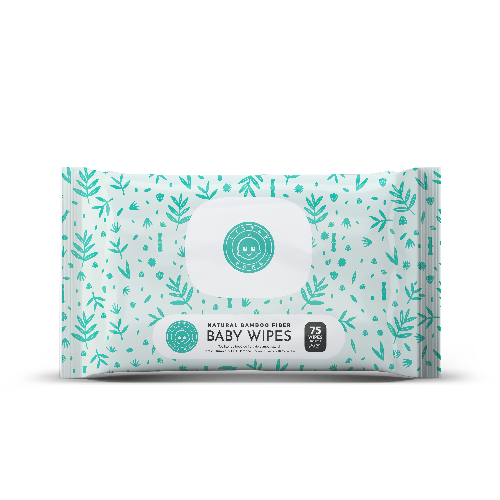 Bamboo Baby Wipes- 3 Packs of 75 Wipes