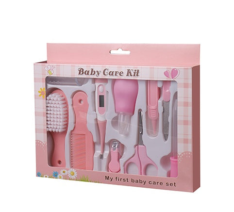 10-Piece Baby Care Set: Thermometer, Nail Clippers, Feeding & Nasal Care