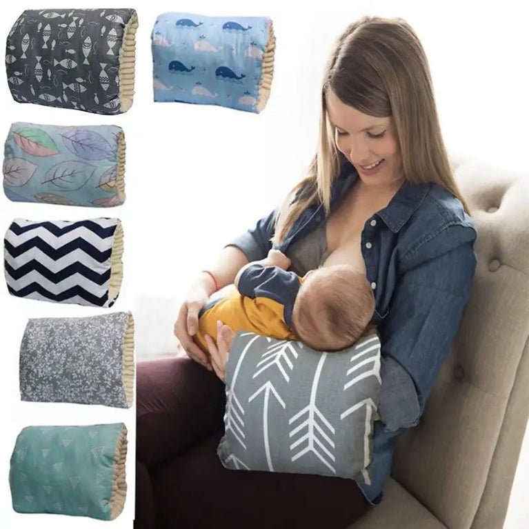 Adjustable Baby Nursing Pillow – Cotton, Washable Arm Cushion