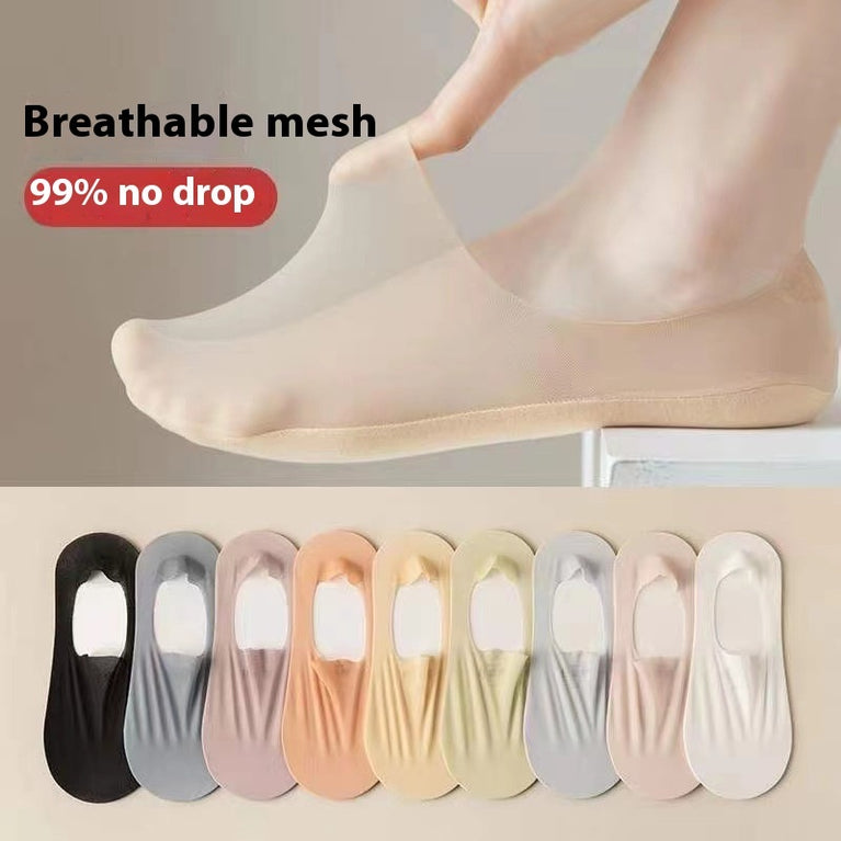 Women's Summer Invisible Socks – Thin, Breathable & Traceless Comfort