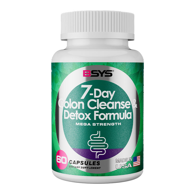 BSYS 7-Day Colon Cleanse & Detox – Gentle, Effective & Natural Digestive Support (60 Capsules)