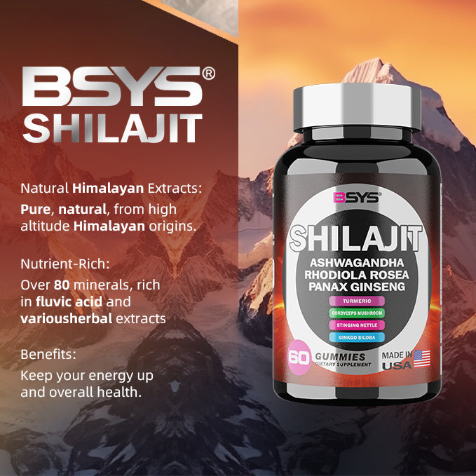 BSYS 8 IN 1 SHILAJIT GUMMIES 60'S