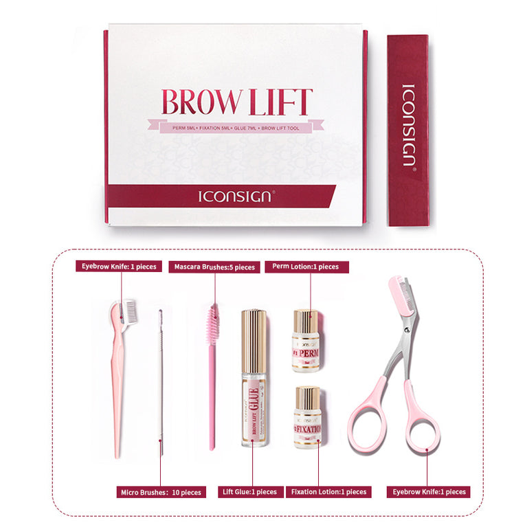 ICONSIGN DIY Brow Lamination Kit – Long-Lasting, Makeup Tool Home Use