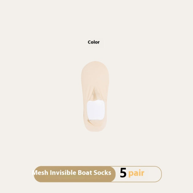 Women's Summer Invisible Socks – Thin, Breathable & Traceless Comfort