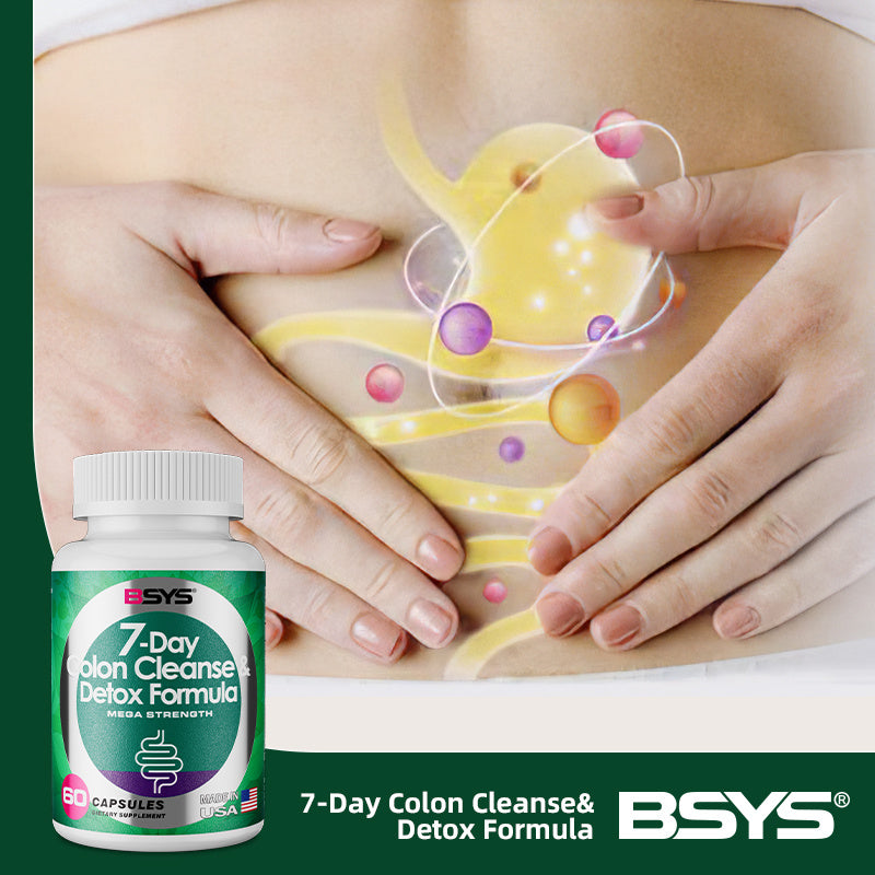 BSYS 7-Day Colon Cleanse & Detox – Gentle, Effective & Natural Digestive Support (60 Capsules)