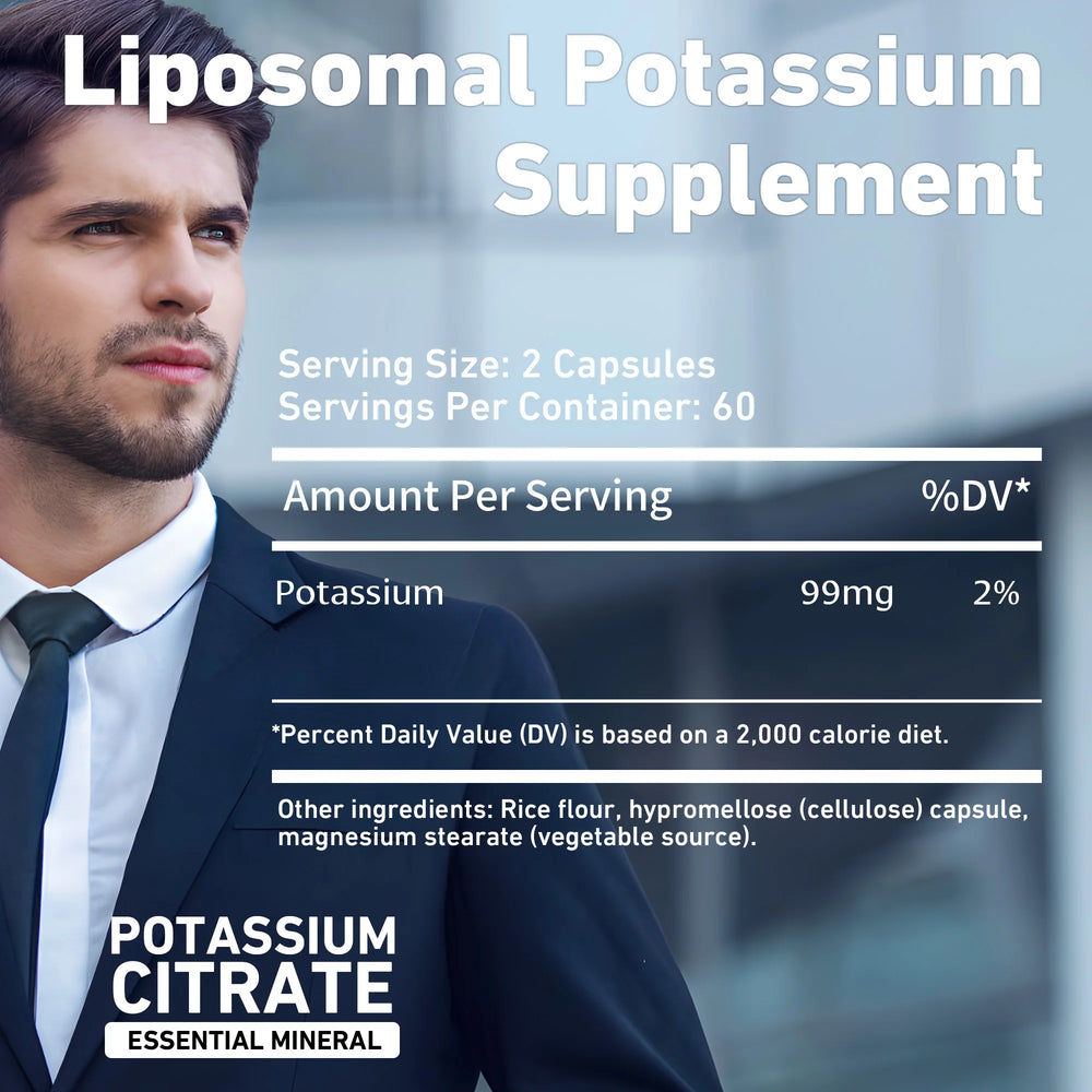 Potassium Citrate Capsules – Electrolyte Balance & Heart Health Support 💪❤️