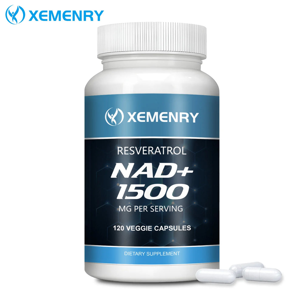 NAD+ & Resveratrol – Anti-Aging, Energy & Skin Health – 120 Capsules