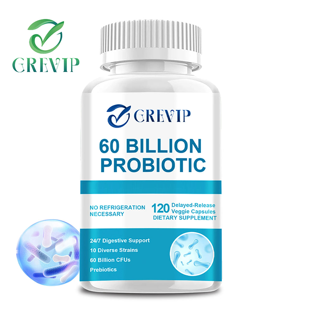 Probiotics 60 Billion CFU – Digestive, Gut & Immune Health – 120 Capsules