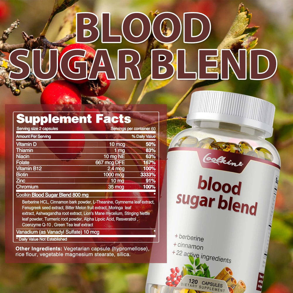 COOLKIN -Blood Sugar Balance Capsules – Supports Glucose Metabolism & Heart Health