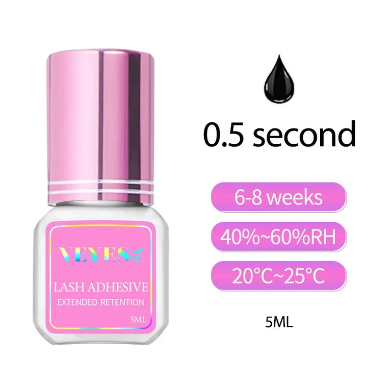 VEYES -Inc Eyelash Extensions Glue – Fast Drying, Long-Lasting & Strong Hold