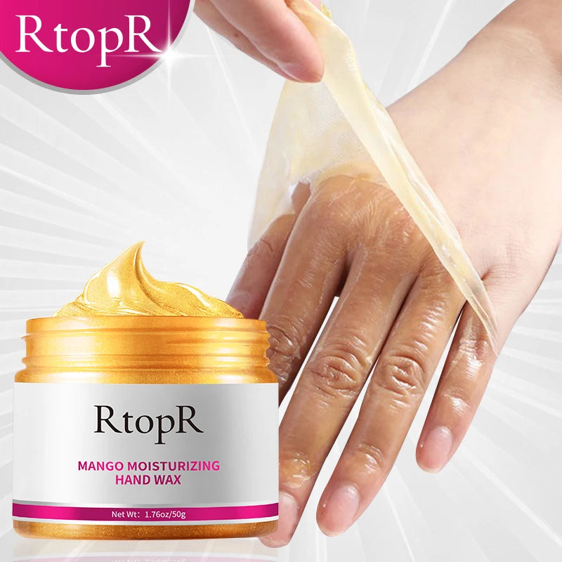 🍋RtopR - Mango Whitening Hand Mask Wax – Moisturizing & Exfoliating Hand Treatment 🍋