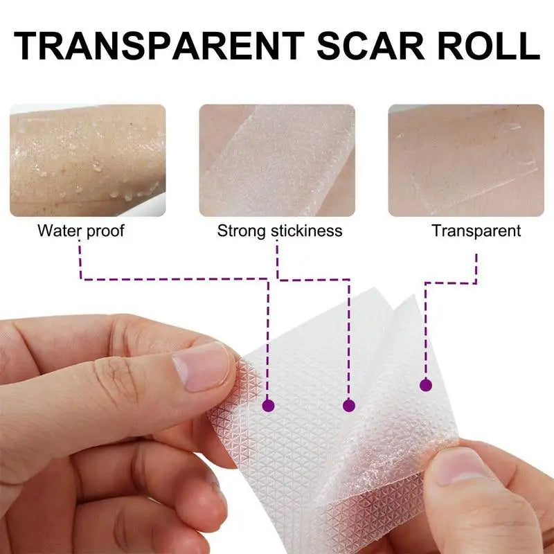 ✨ELAIMEI -Silicone Scar Removal Tape – Fade Old & New Scars | Reusable & Effective Scar Care (59" x 1.6") ✨