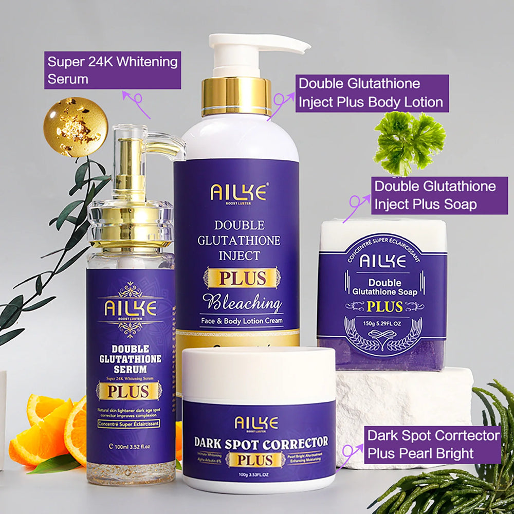 AILKE Double-Glutathione Skin Care Set – Brightening & Dark Spot Removal ✨