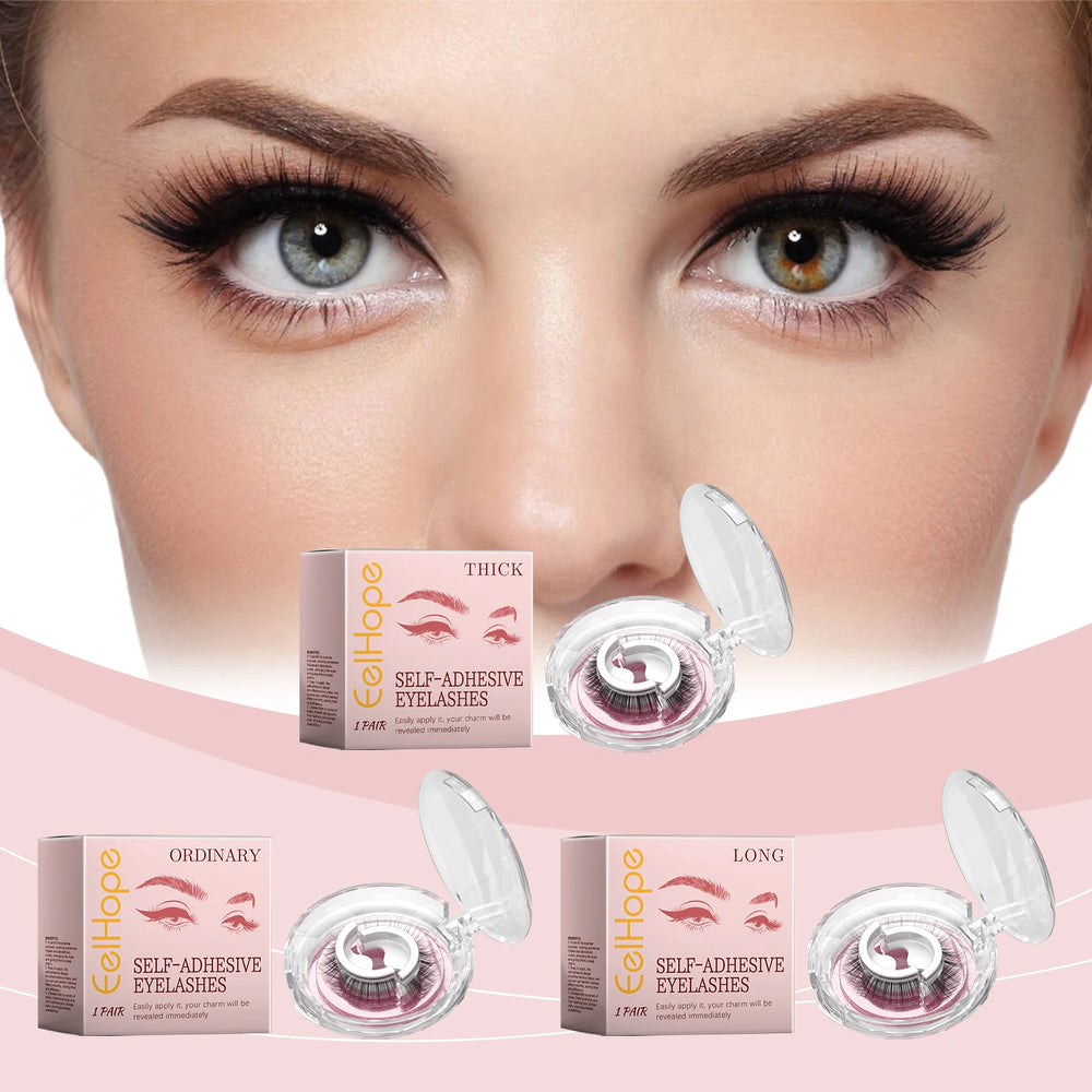 1 Pair Natural False Eyelashes – Handmade Thin Band Wispy Extensions for Cosplay & Fashion