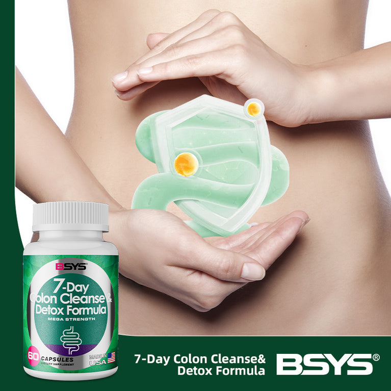 BSYS 7-Day Colon Cleanse & Detox – Gentle, Effective & Natural Digestive Support (60 Capsules)